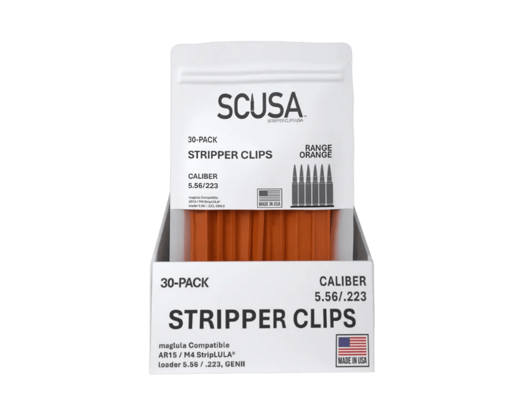 SCUSA™ Polymer Stripper Clips – Orange | Dealer Case