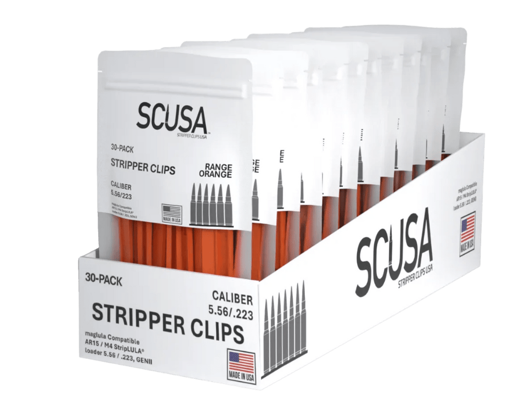 SCUSA™ Polymer Stripper Clips – Orange | Dealer Case